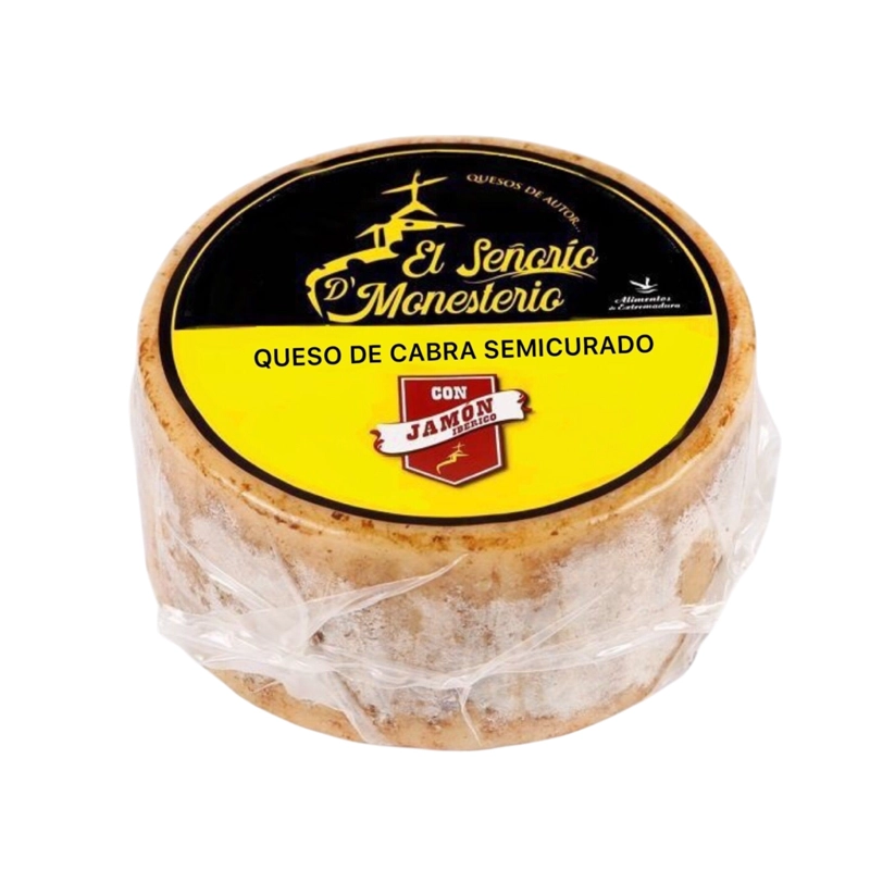 Queso de Cabra Semicurado con Jamón ibérico de bellota Queso de Cabra Semicurado con Jamón ibérico de bellota